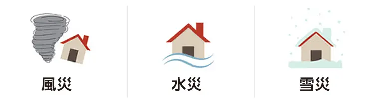風災 水災 雪災